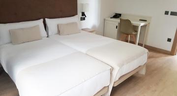 hotel room on portuguese Camino