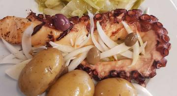 octopus dish in Portugal