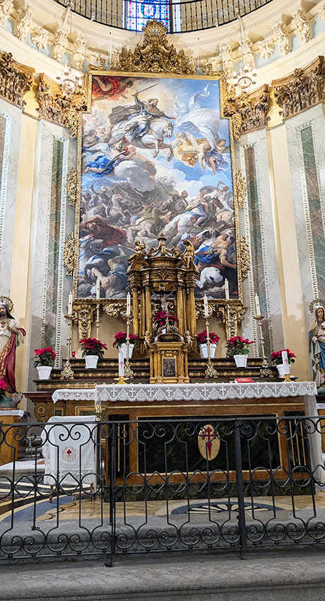 altarpiece inside convent