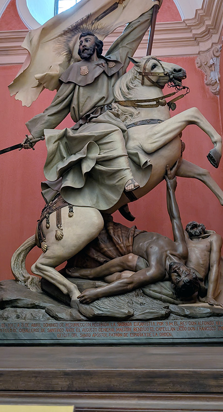 santiago riding his horse