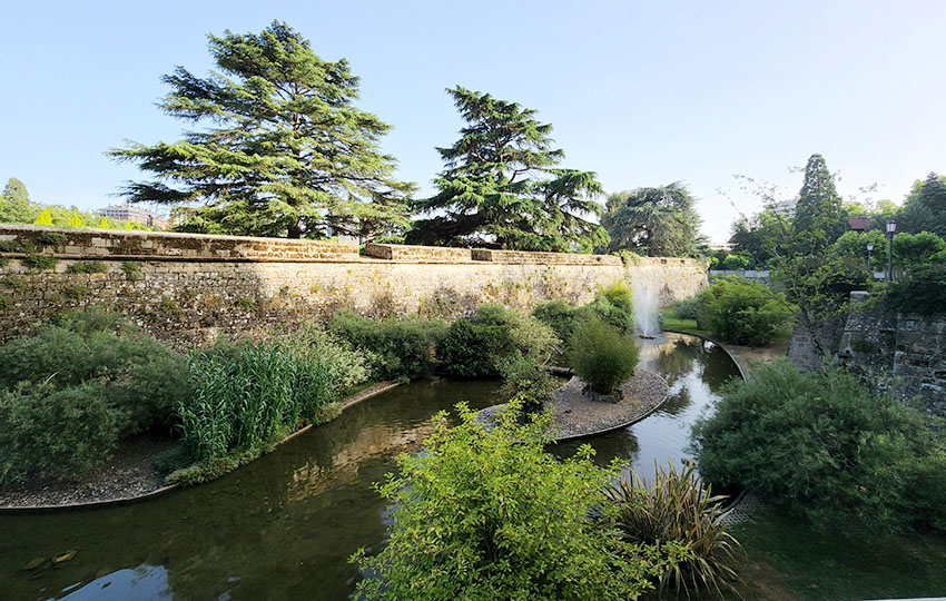 landscape view in Pamplona along the Camino