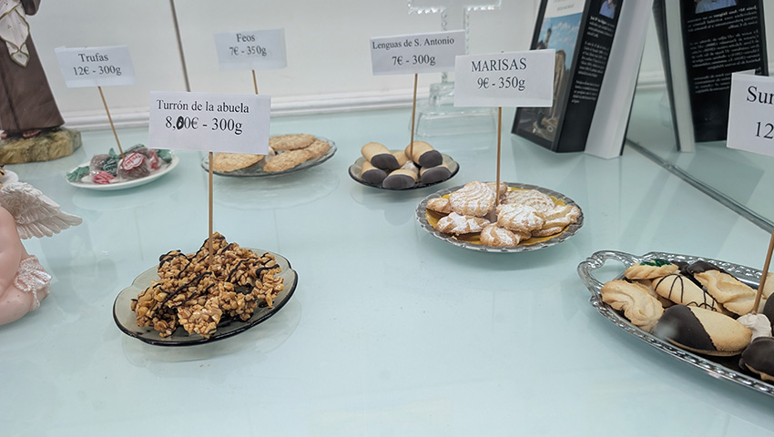 pastries made by the nuns in convent
