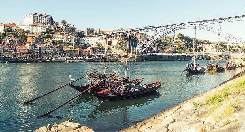 iron bridge in Porto