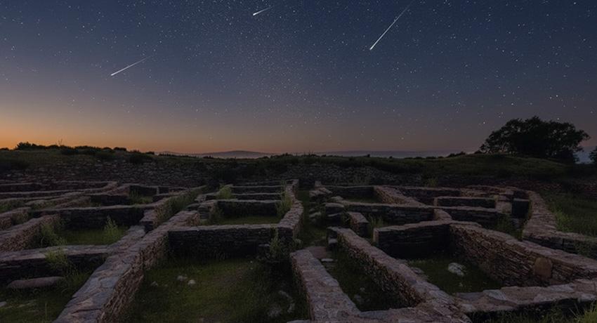 perseid meteor shower on the Camino