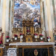 altarpiece inside the convent