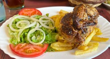 picture of meat dish on the Camino